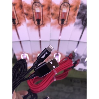 Dây sạc lighting hoco chính hãng dài 2m hỗ trợ sạc iphone 5,5s,6,6s,6splus,6plus,7,7plus,8,8plus,x,xs,...