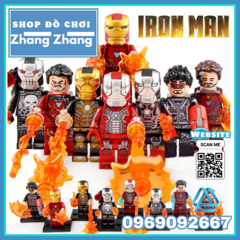 Đồ chơi Xếp hình người sắt Iron Man - Tony Stark trong avengers Minifigures PRCK GD230 237