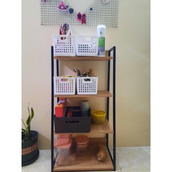 Kệ Gia Vị 4 tầng, Kệ Nhà Bếp Đa Năng Khung Sắt Chống Ghỉ GM06