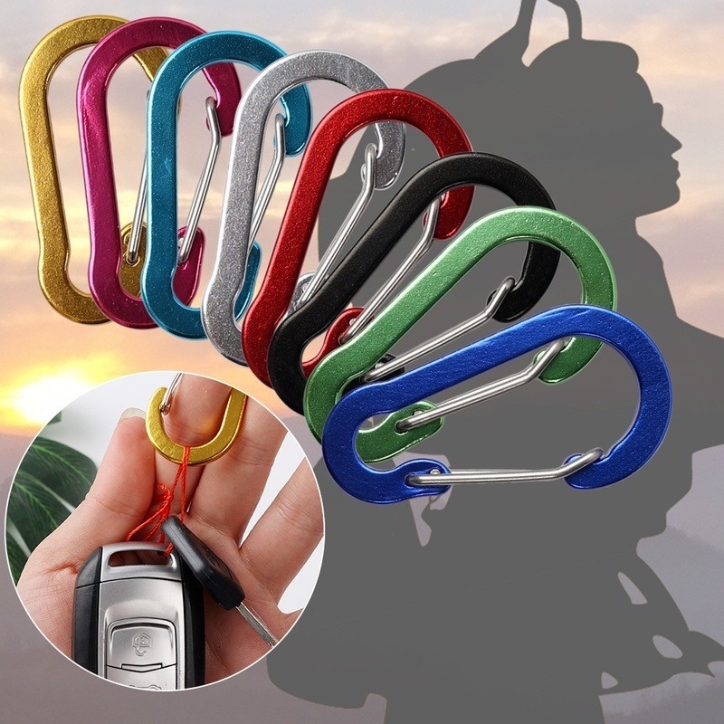 Móc Khóa Carabiner Bằng Hợp Kim Nhôm Đa Ứng Dụng Cho Hoạt Động Ngoài Trời