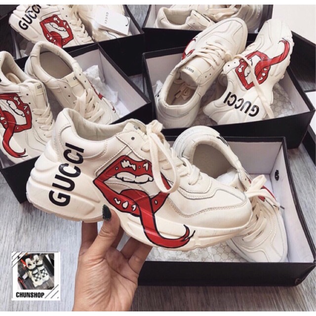 Giầy Thể Thao GUCCI MÔI[Full box]
