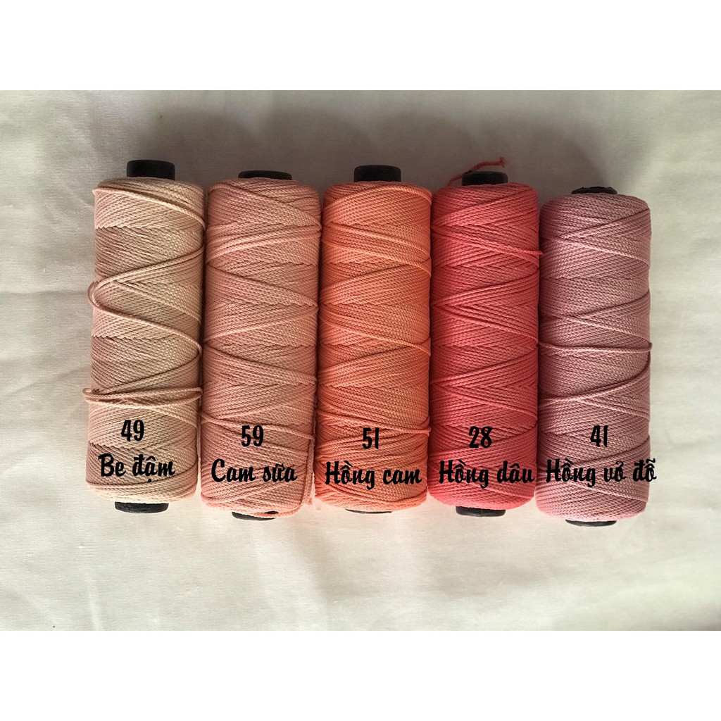Sợi dệt cotton Craft Yarn 180gr - bảng màu 1