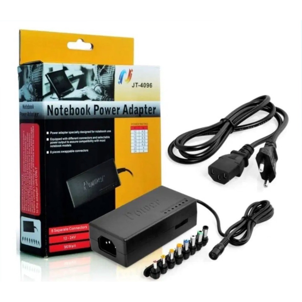 Sạc đa năng Adapter cho laptop 96W từ 12-24V tích hợp nhiều đầu sạc