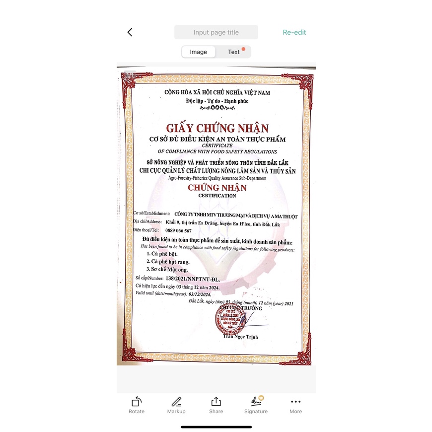 Mật Ong Hoa Cà Phê Nguyên Chất Chai 1 Lít A Ma Thuột