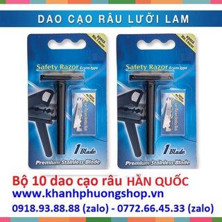 Dao cạo râu - bộ dao cạo râu 10 đầu