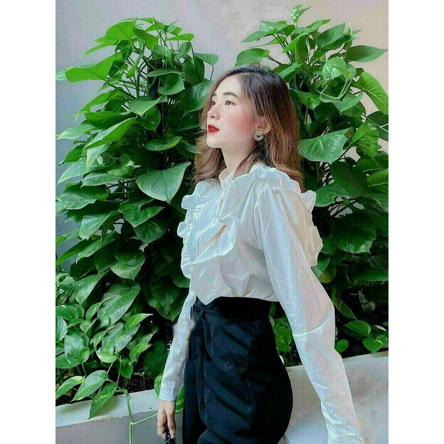 THỜI TRANG NỮ SÉT BỘ ÁO KIỂU SƠ SIÊU XINH MÀU Y HIÌNH LUÔN Ạ