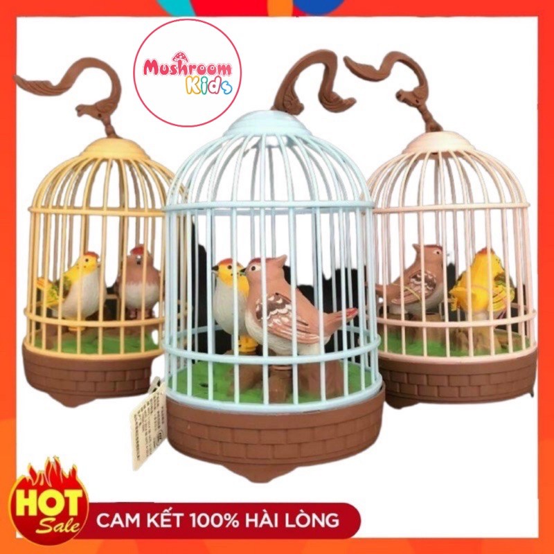 Đồ Chơi Lồng Chim Hót Chào Khách Có Đèn Dành Cho Bé