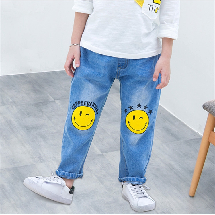 Quần jeans dài đến mắt cá chân xinh xắn cho bé 3-11 tuổi