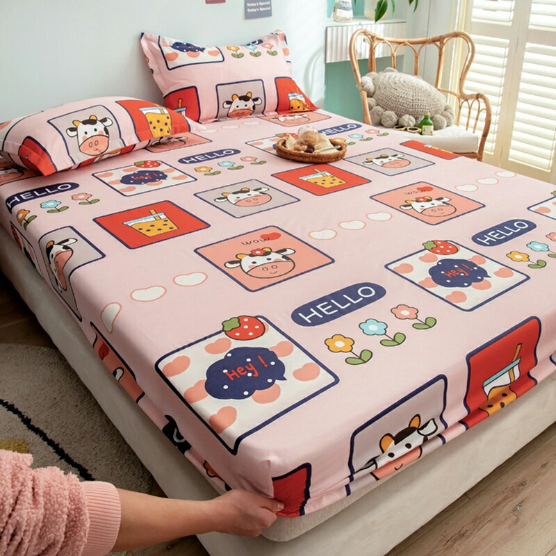Ga Trải Giường Cotton Poly 1M2 1M6 1M8 Được Chọn Mẫu, Ga Bọc Đệm - HappyBedding