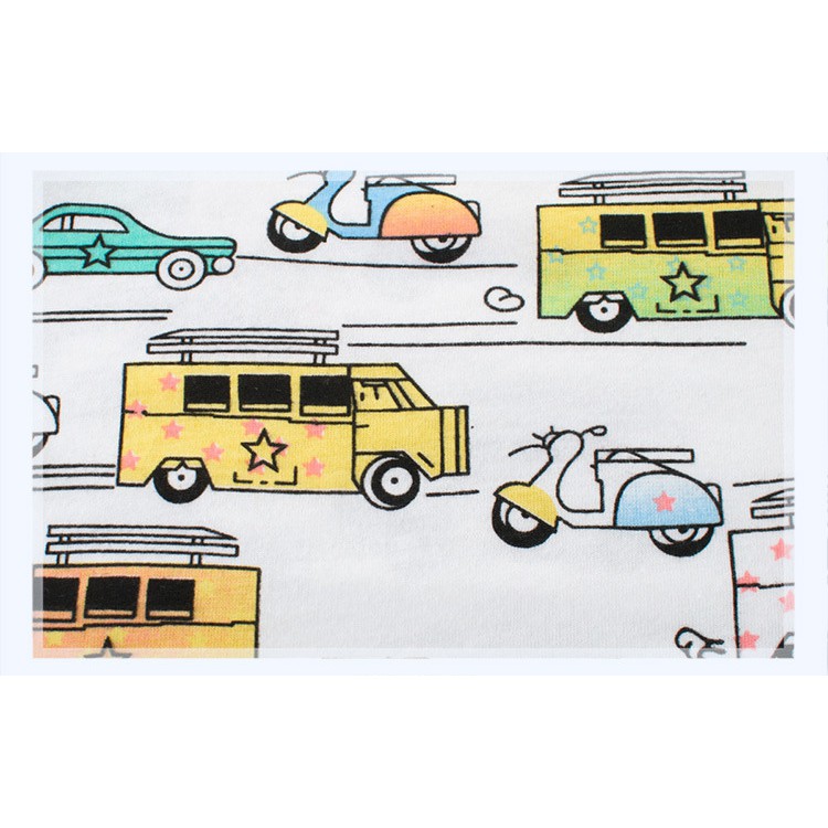 Áo thun tay ngắn cho bé trai họa tiết hình xe hơi