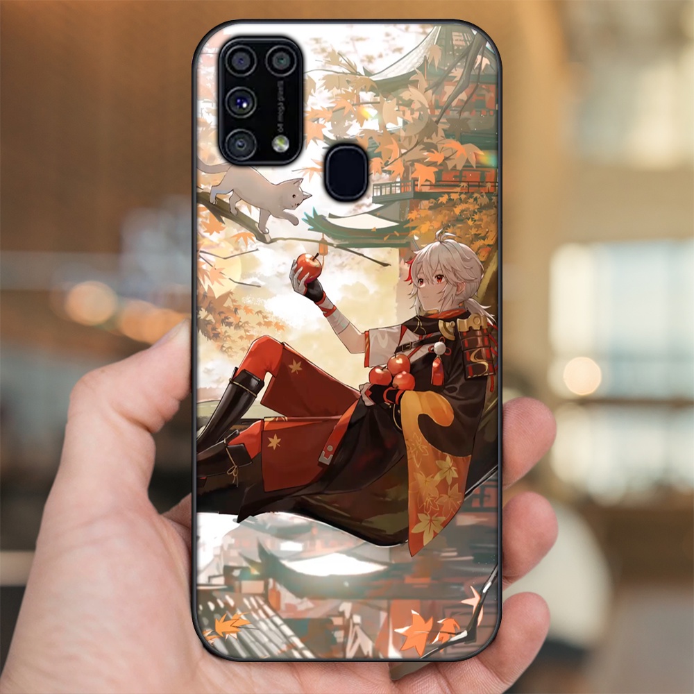 Ốp lưng Samsung M31 viền đen in hình Kazuha Genshin Impact
