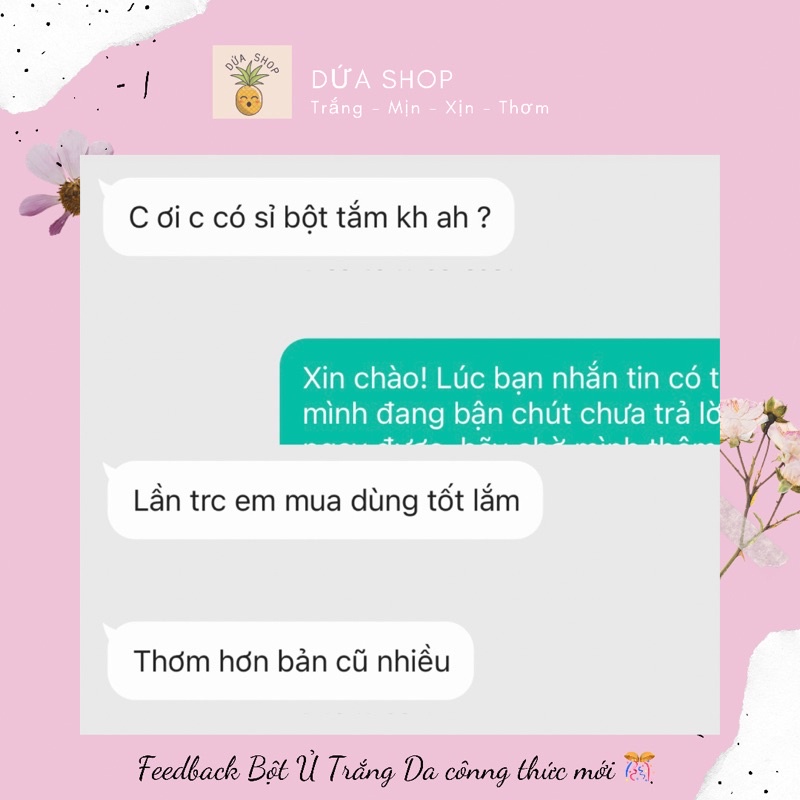 Bột Ủ Trắng Da Body Dứa Shop - Làm sạch da, Tắm Trắng, Dưỡng Ẩm, Mang đến làn da body mướt mịn | BigBuy360 - bigbuy360.vn