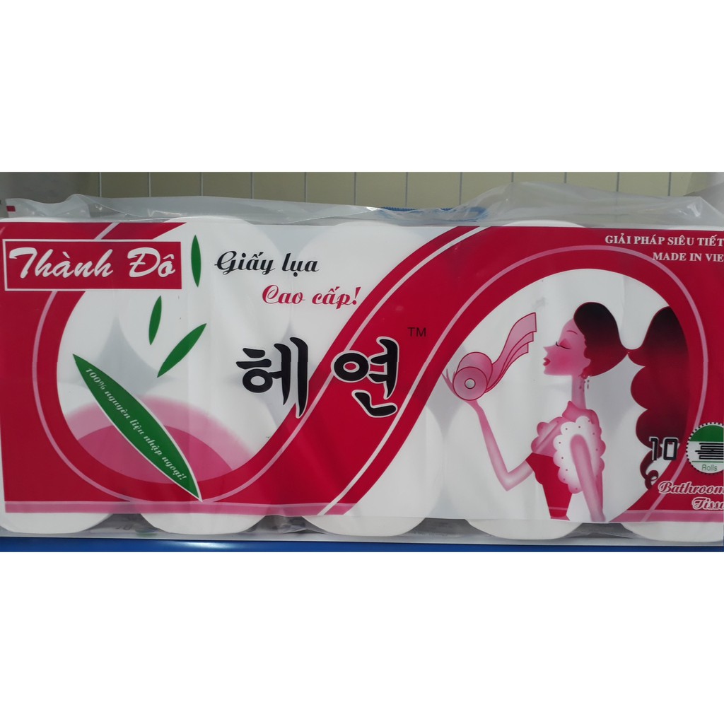 Giấy vệ sinh Thành Đô - Giấy lụa cao cấp 10 cuộn