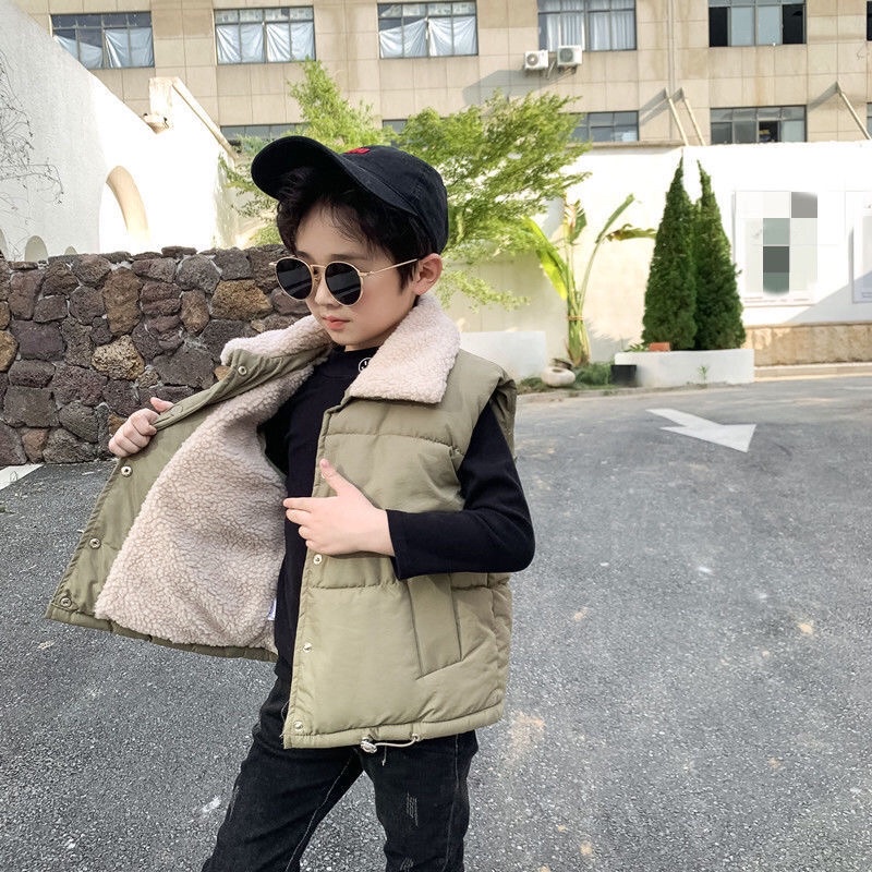 Áo Phao Lót Lông Cho Bé Trai, Gái Siêu Ấm