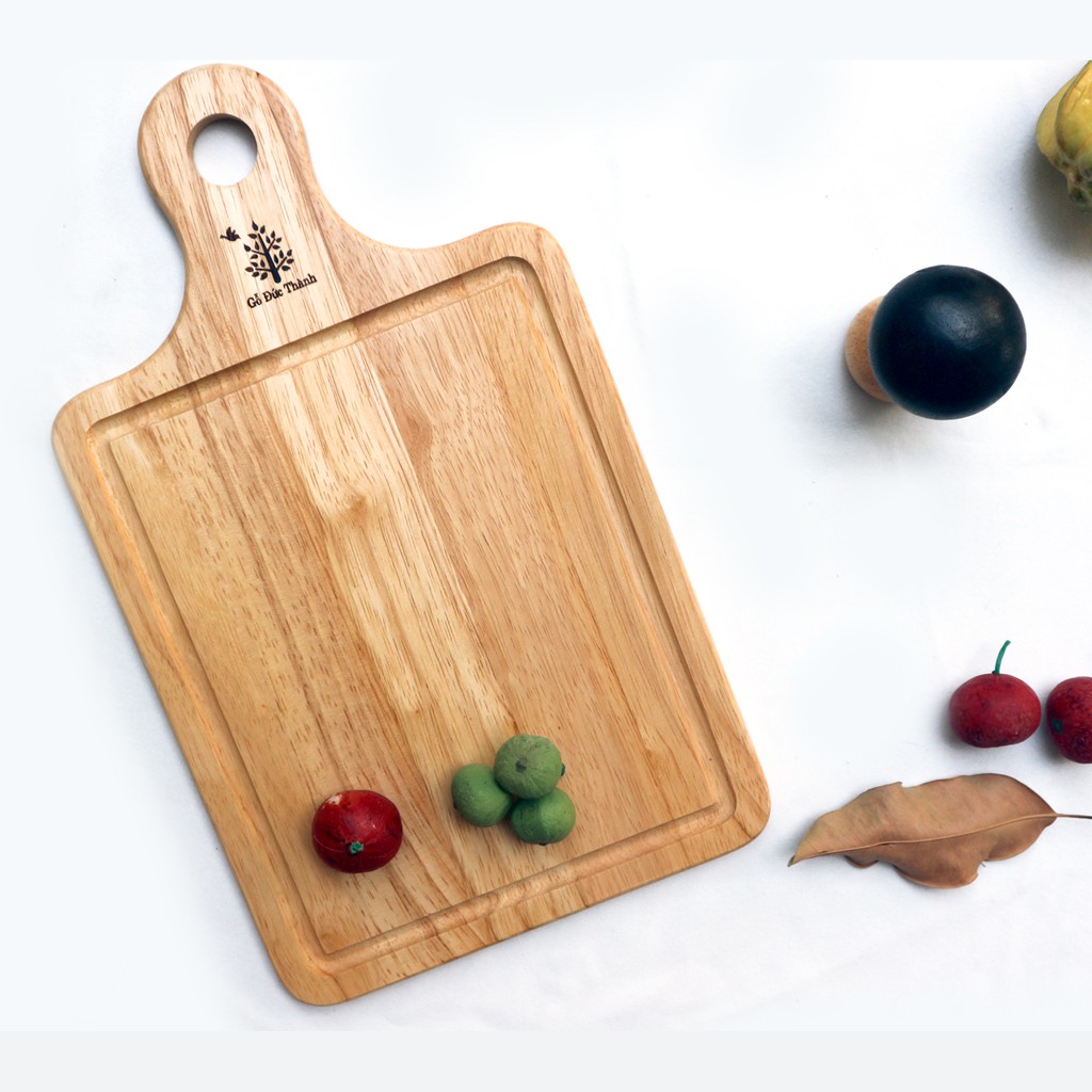 [Mã LIFEMALL03 giảm 15% tối đa 50k đơn 100k] Thớt chữ nhật tay cầm có rãnh Đức Thành 01844 | BigBuy360 - bigbuy360.vn