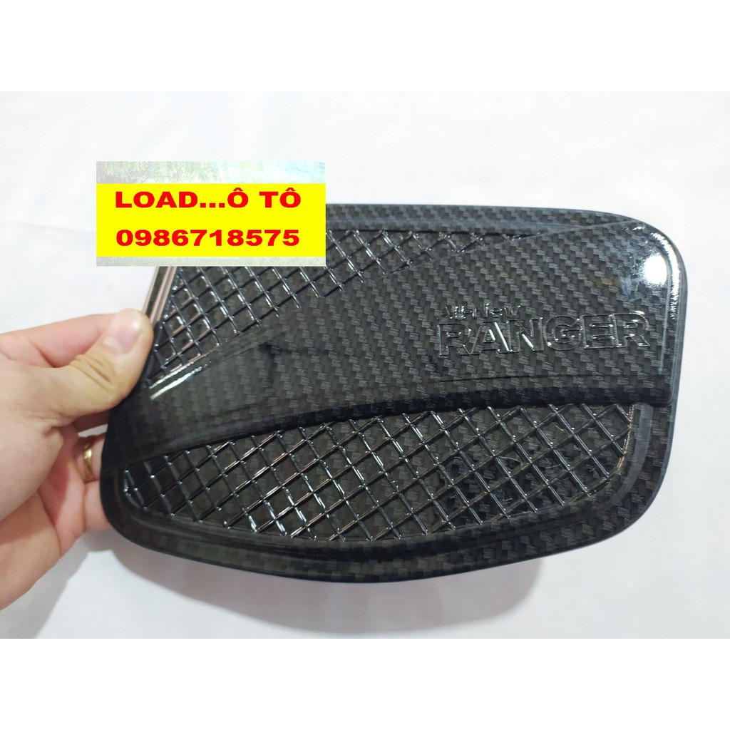 Ốp Nắp Xăng Xe Ford Ranger 2021-2016 Vân Carbon Cao Cấp
