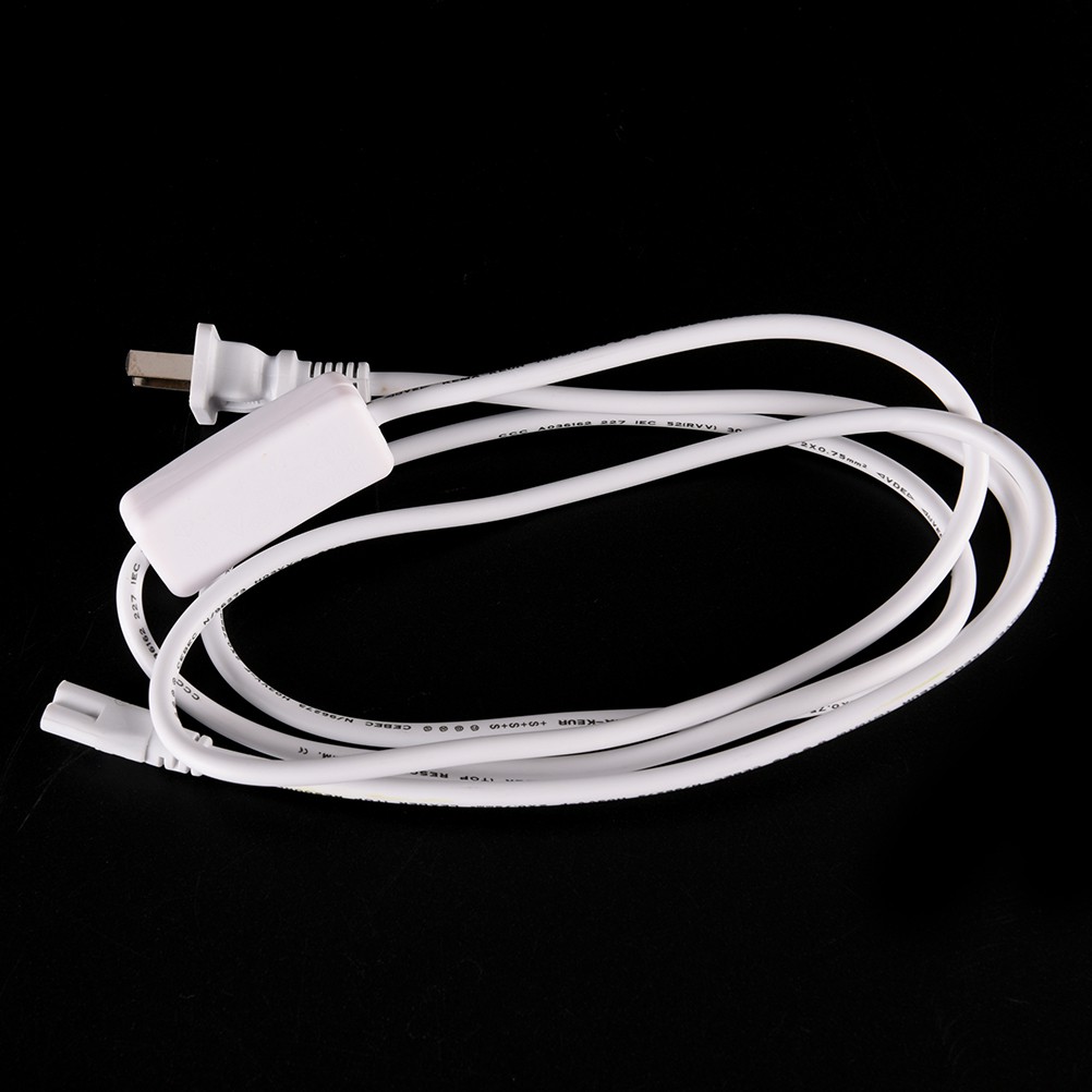 Dây Cáp 1.8M Phích Cắm US 3 Chấu Cho Ống Đèn LED Tích Hợp T8 / T5