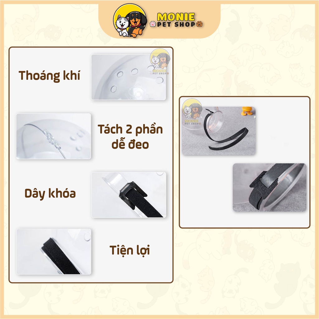 [Hỏa tốc] Mũ trùm đầu chống cắn cho mèo