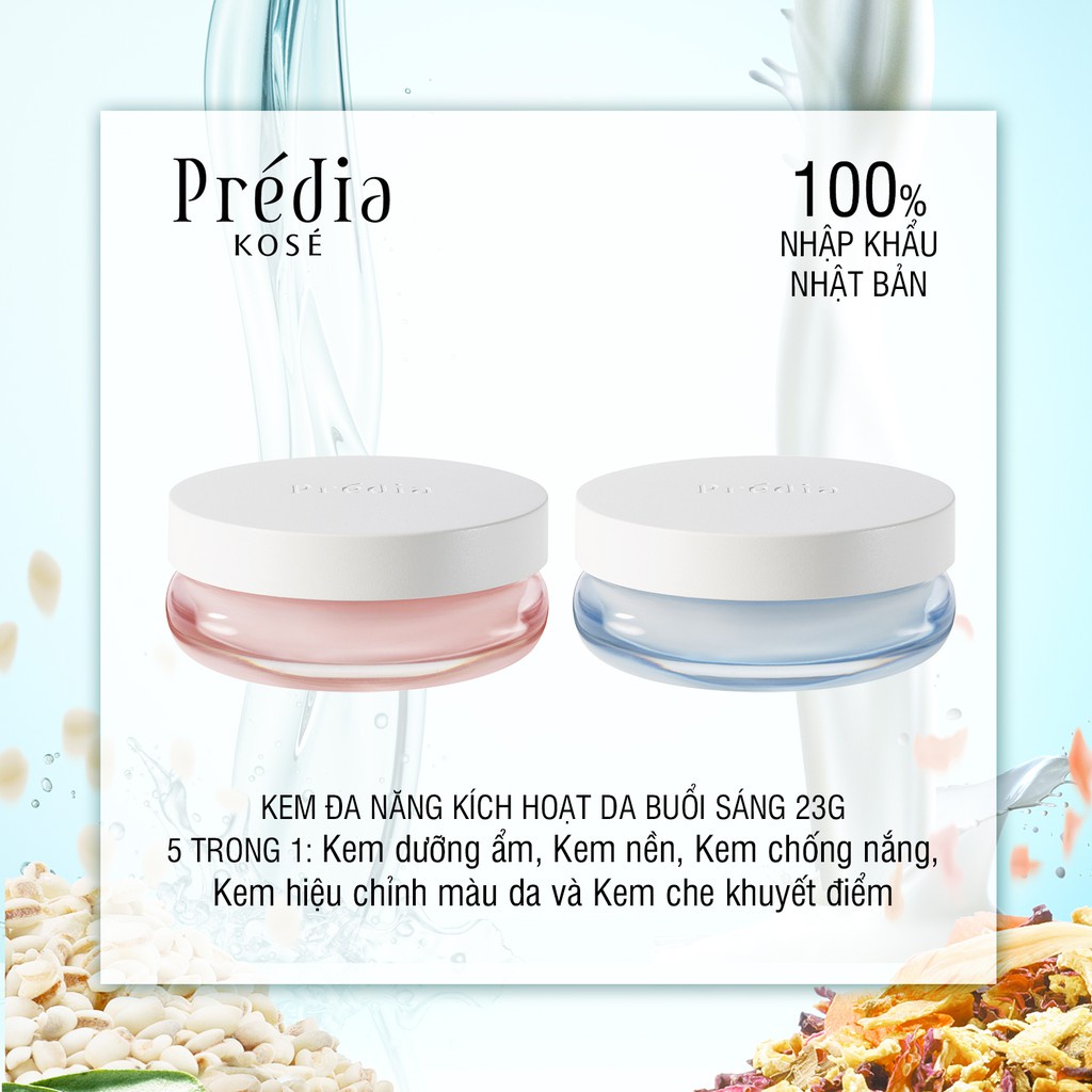 Kem Dưỡng Kích Hoạt Da Buổi Sáng 5 in 1 Cao Cấp Nhật Bản Kosé Prédia Petite Mer Morning Finish 23g