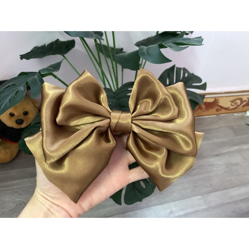 Kẹp nơ tiểu thư xinh xắn cho nữ  ( hàng thiết kế- nơ 3 tầng)