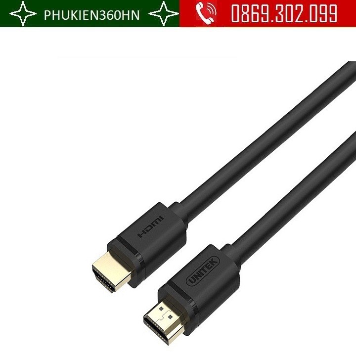 Cáp HDMI 2 đầu 5m UNITEK Y-C140