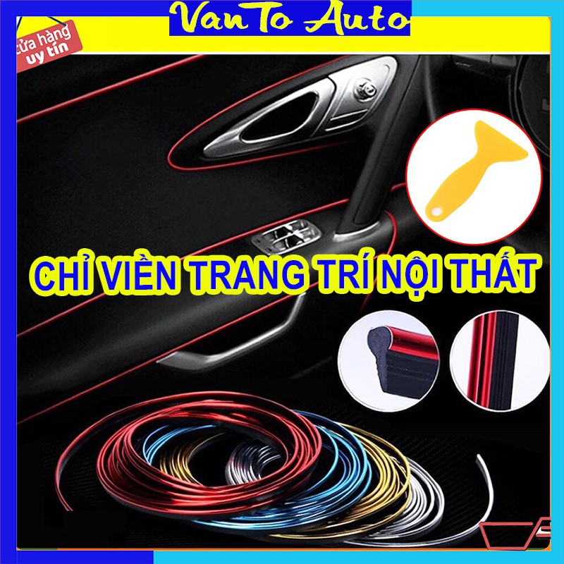 ⚡Video Thật-5M⚡ Chỉ Viền Trang Trí Nội Thất Ô Tô