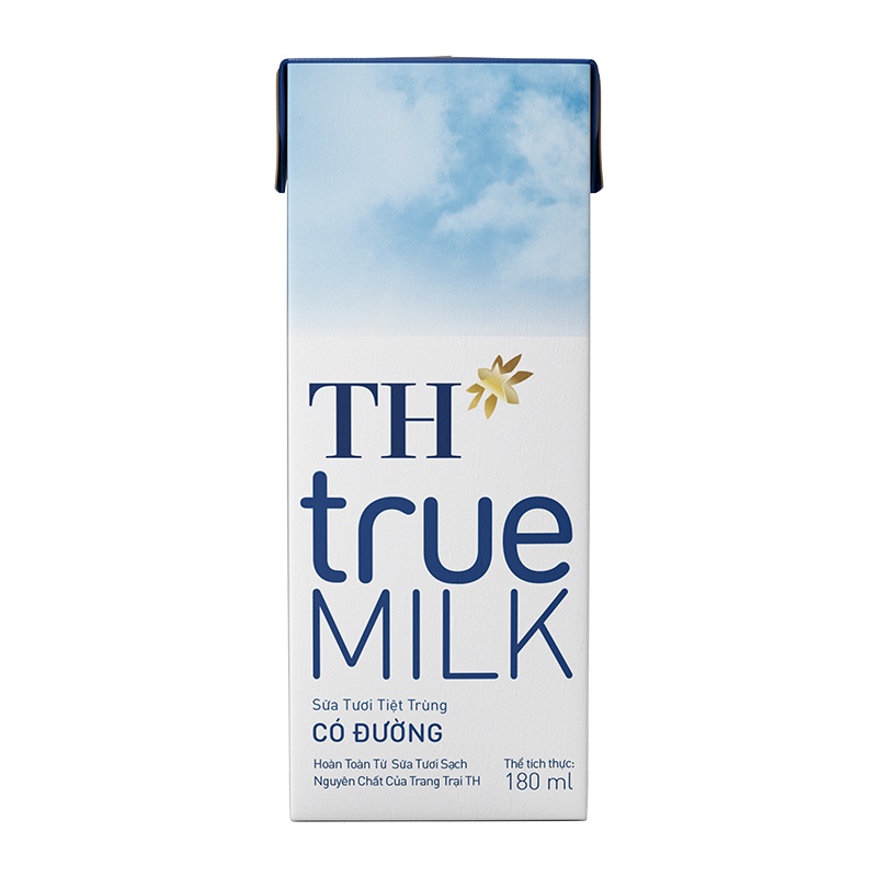 Sữa Tươi Tiệt Trùng Có Đường TH true MILK 180 ml