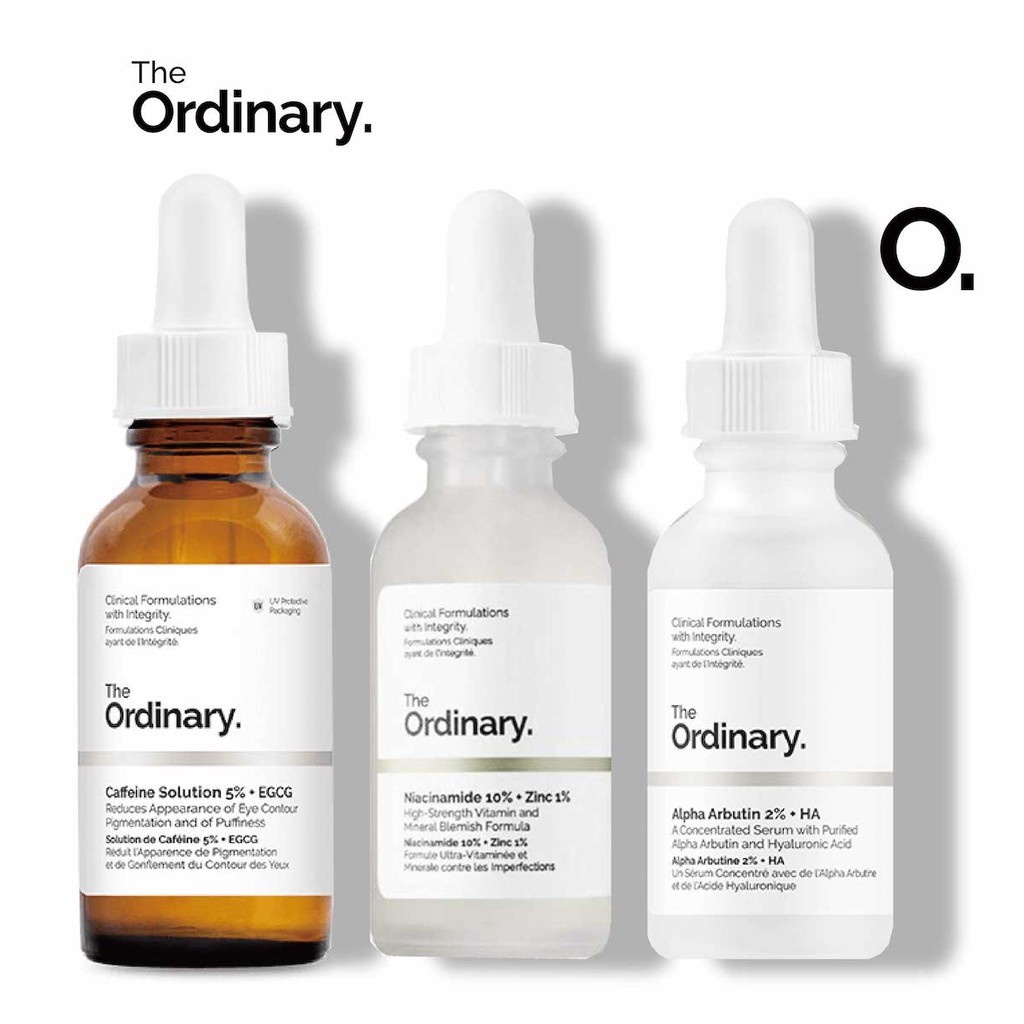 The Ordinary Bộ Sưu Tập Tinh Chất Niacinamide Alpha Arbutin Caffeine Lactic Acid Retinol 30ml | BigBuy360 - bigbuy360.vn