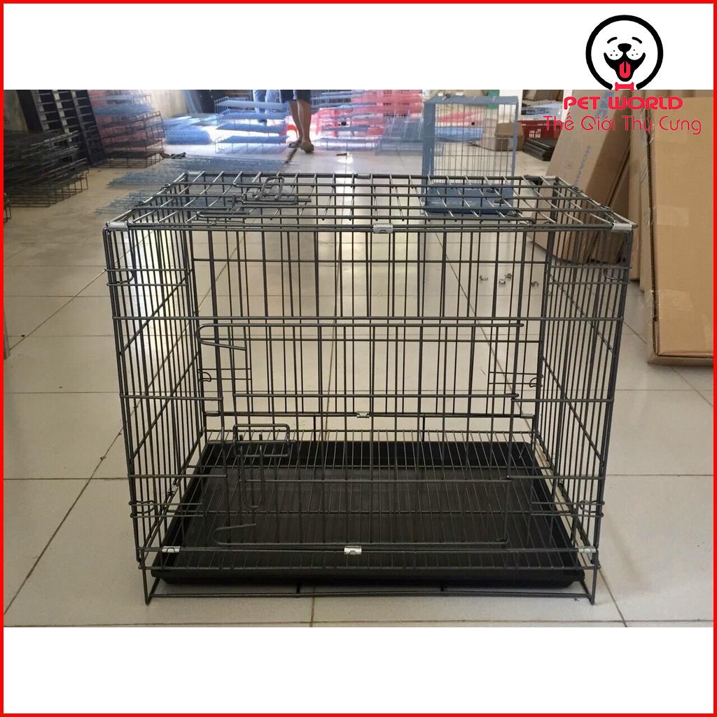Chuồng Chó, Mèo Gấp Gọn Sơn Tĩnh Điện Xuất khẩu ( dài 76, rộng 50, cao 57 cm)