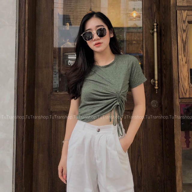 Áo lửng rút eo