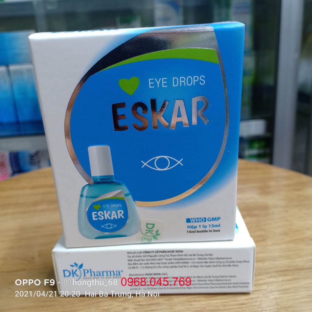 Nhỏ mắt ESKAR lọ 15ml