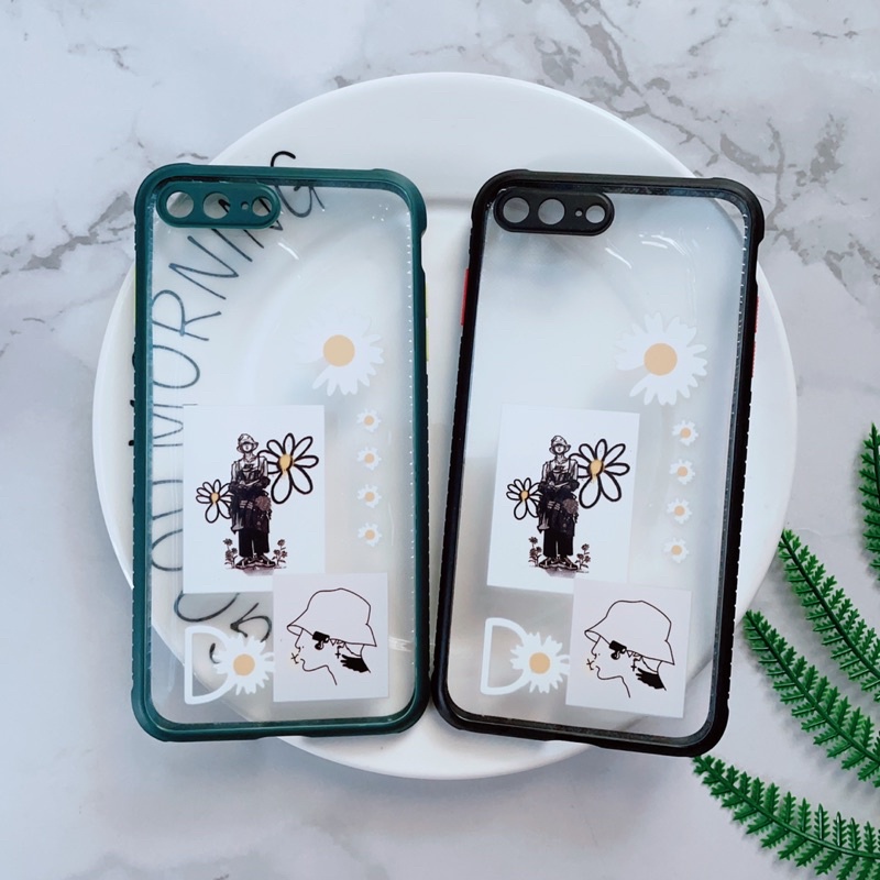 Ốp Lưng iphone 7Plus/8Plus Viền Màu Hình Dễ Thương