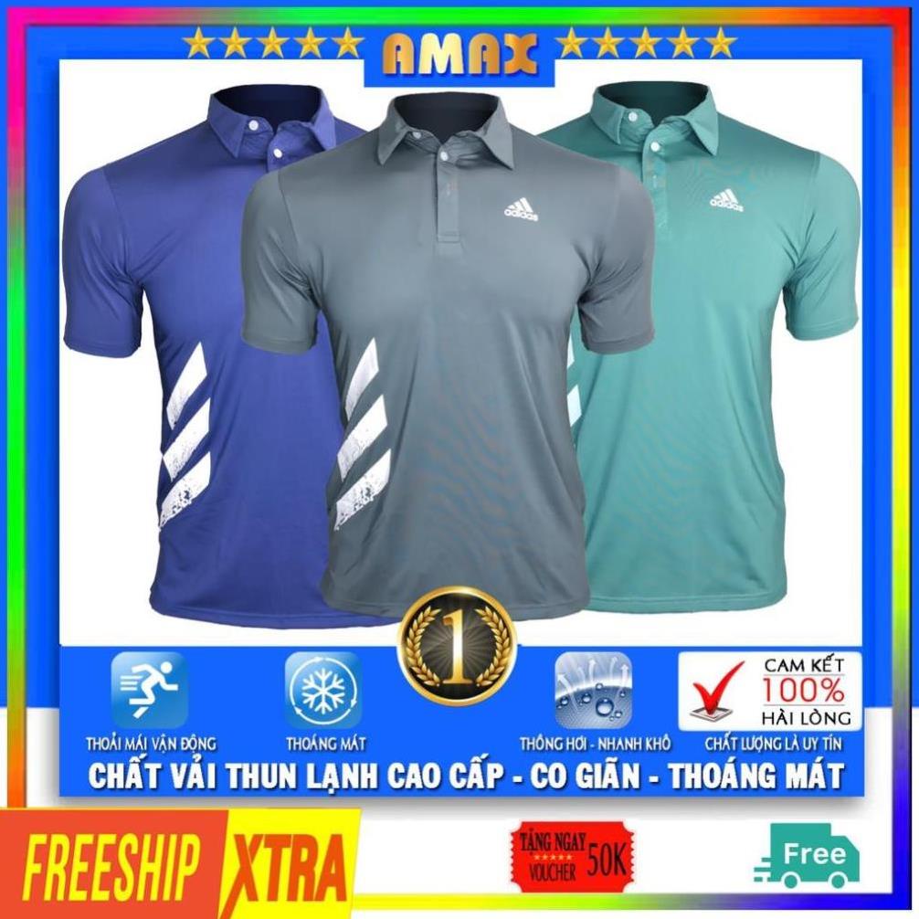 Áo thun nam có cổ poloman thể thao adidas, áo phông nam có cổ đẹp cao cấp polo thời trang ❕ ! 1