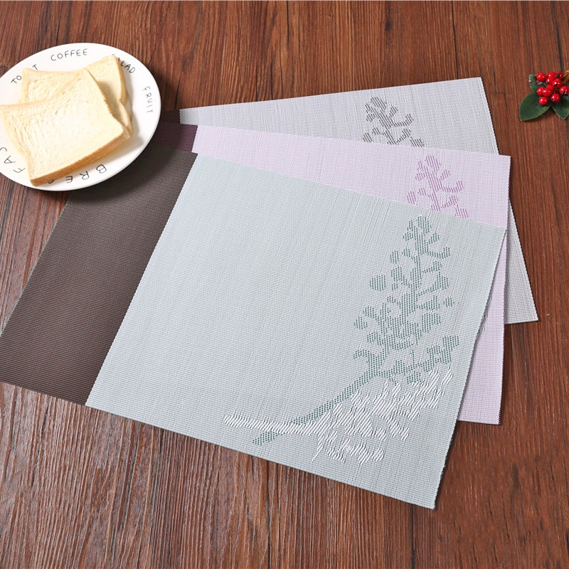 Tấm Lót Bàn Ăn Cách Nhiệt Chữ Nhật size 30x45cm Cao Cấp có sẵn 3 Màu | Nhựa PVC Miếng Trải Bàn Ăn