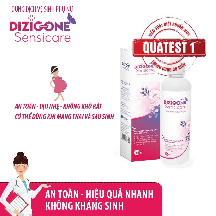 [Tiết kiệm] COMBO 3 Dung dịch vệ sinh phụ nữ DIZIGONE Sensicare - Hết ngứa chỉ sau 2 ngày!