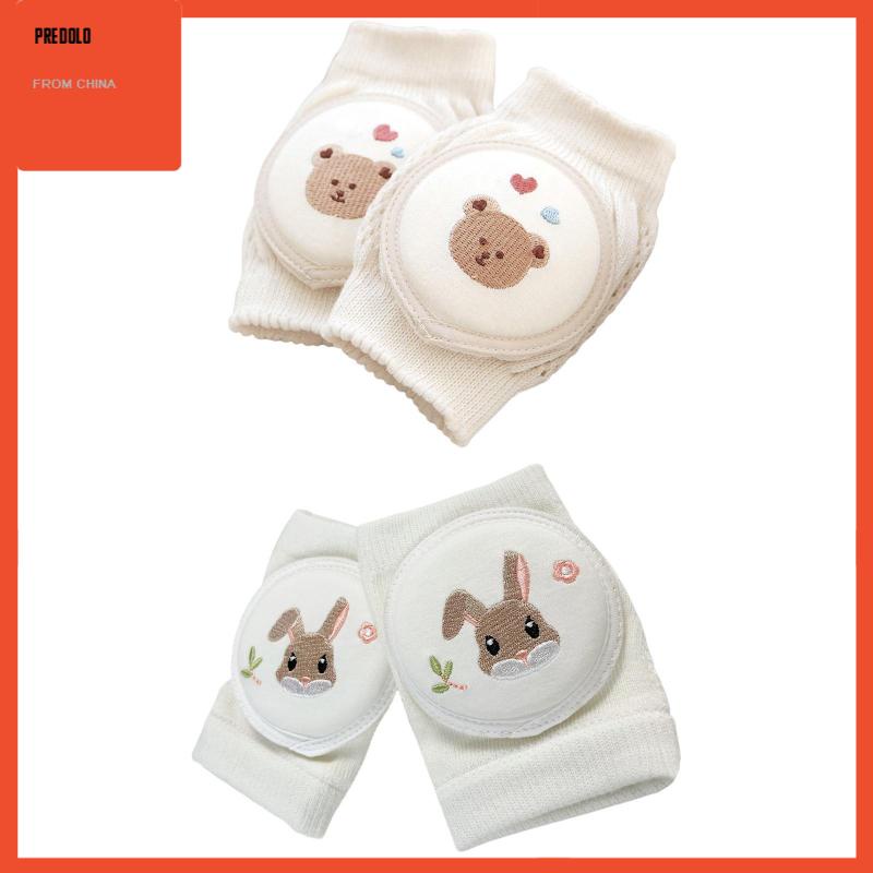 Miếng Đệm Bảo Vệ Đầu Gối Bằng Cotton Mỏng Chống Trượt Cho Bé Sơ Sinh
