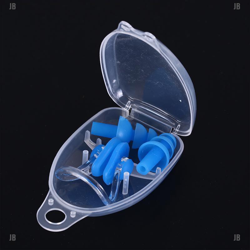 Set nút bịt tai/mũi bằng silicon mềm bảo vệ tai chống nước khi bơi