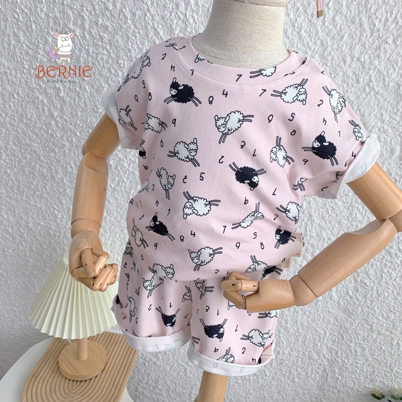 _Bộ cotton Zip 10 màu bé gái 9-20kg