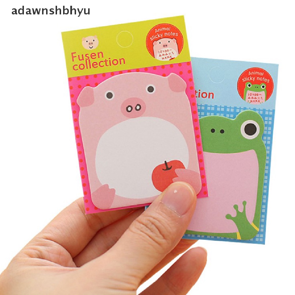 Giấy dán ghi chú hình động vật dễ thương Kawaii