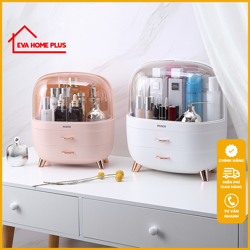 Tủ đựng mỹ phẩm để bàn hộp đựng mỹ phẩm ecoco chính hãng đồ gia dụng thông minh tiện ích cho mọi nhà