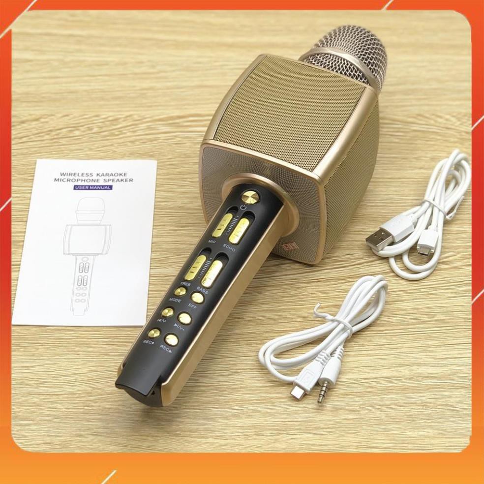 CHÍNH HÃNG  Micro Karaoke Bluetooth Cao Cấp SU YOSD YS-92 hỗ trợ ghi âm pass cực vang