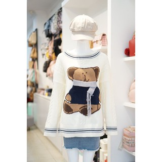 Áo Len Gấu 661 Trắng