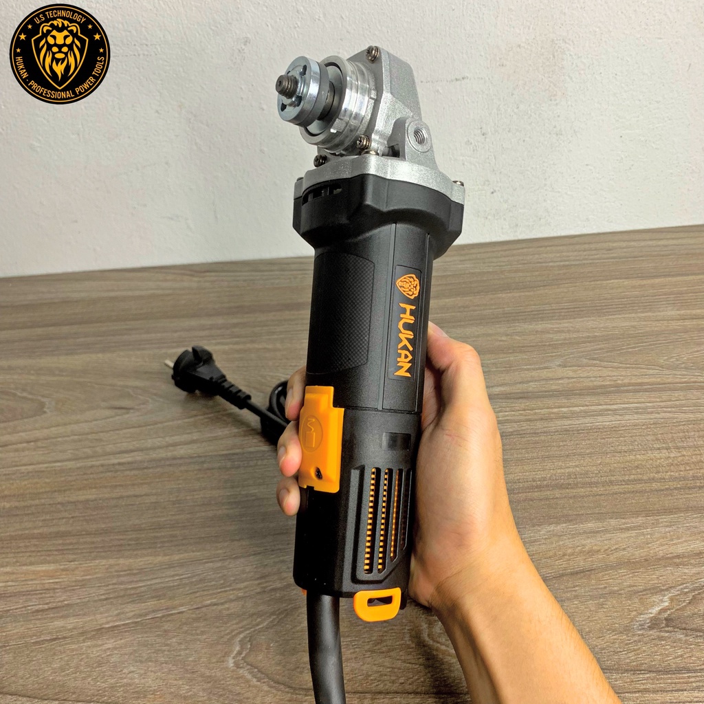 Máy mài góc điện HUKAN HK-K46 công suất 800w công tắc đuôi. Máy mài cắt cầm tay. Máy mài. Máy cắt