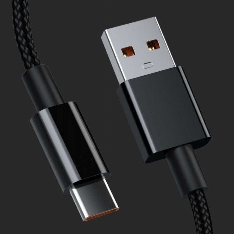 Dây Cáp Sạc 1 / 2m USB Type C 6A 66W Chất Lượng Cao Điện Thoại