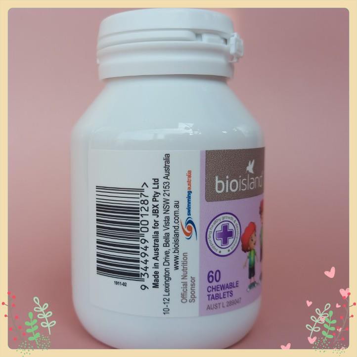 Viên Uống Bio Island Lysine Tăng Chiều Cao Cho Bé Từ 6 Tuổi Hộp 60 viên