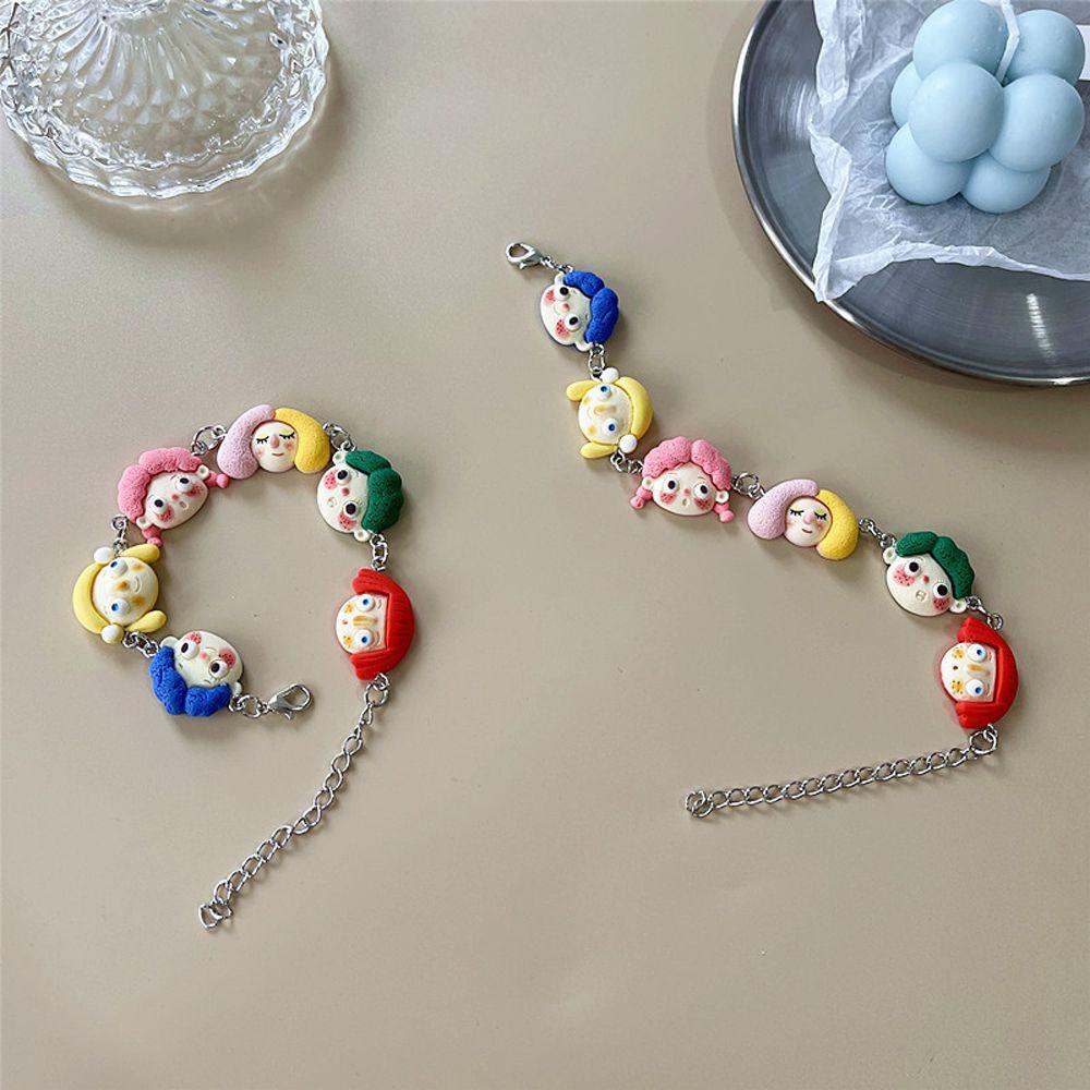 Vòng Đeo Tay Họa Tiết Tranh Sơn Dầu 26Ede Có Thể Điều Chỉnh Kích Cỡ Phong Cách Hàn Quốc Cho Nữ