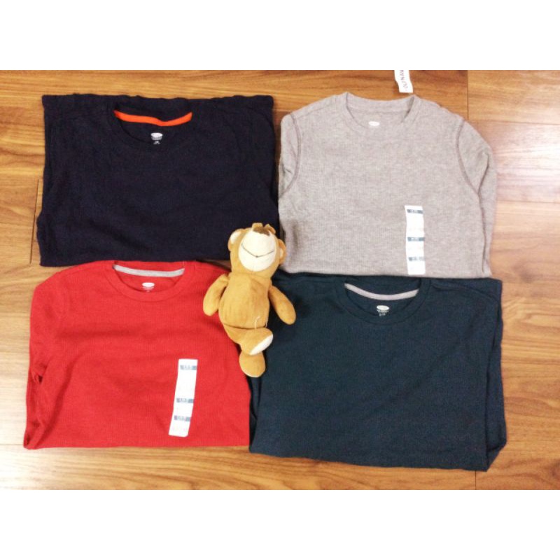 Áo cotton tổ ong dài tay size 5 tới 18