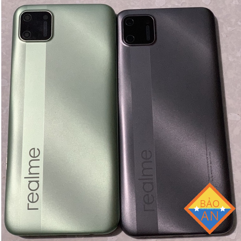 bộ vỏ realme c11 (gồm,sườn,lưng,phím,kính cam)