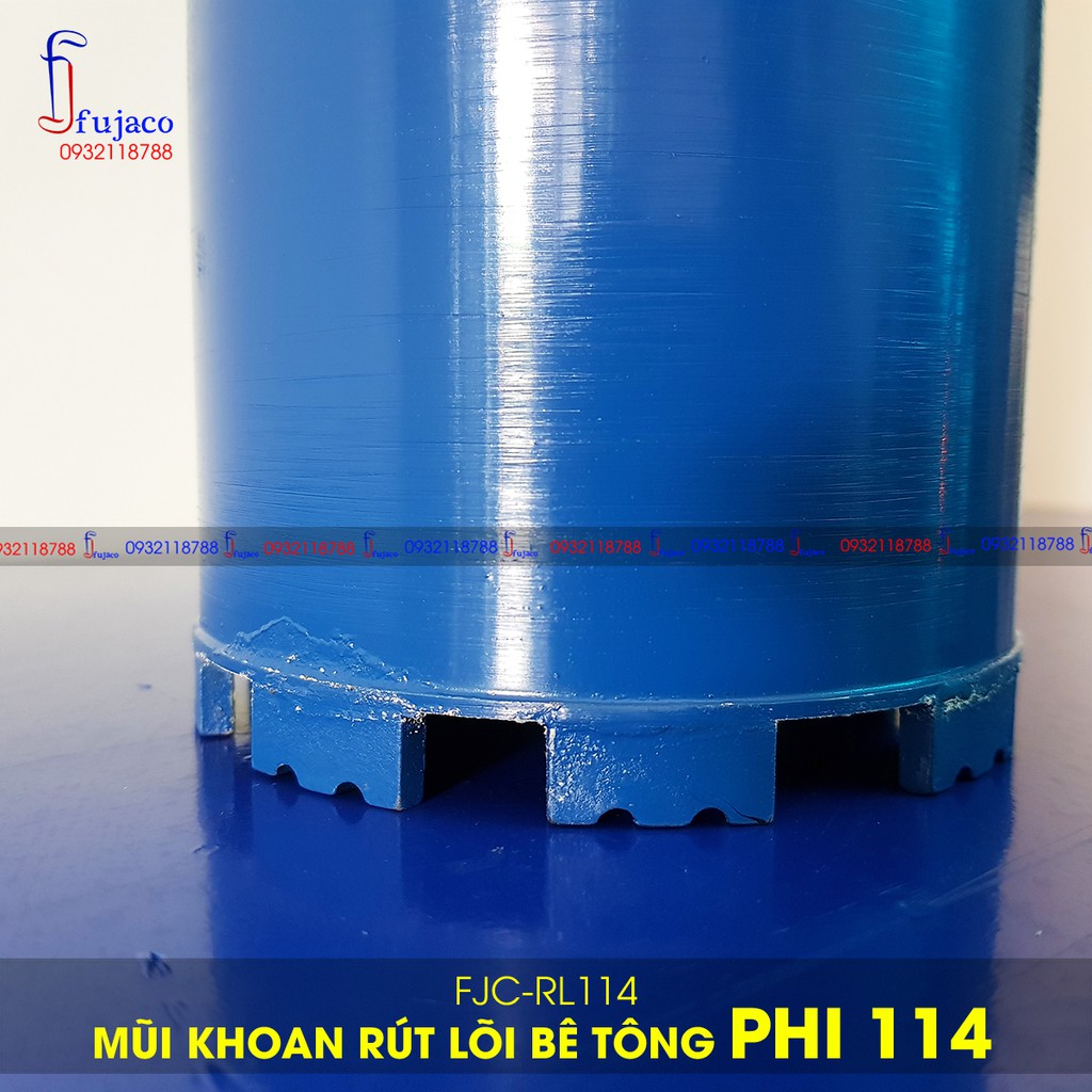 Mũi khoan rút lõi bê tông phi 114 mm - FUJACO