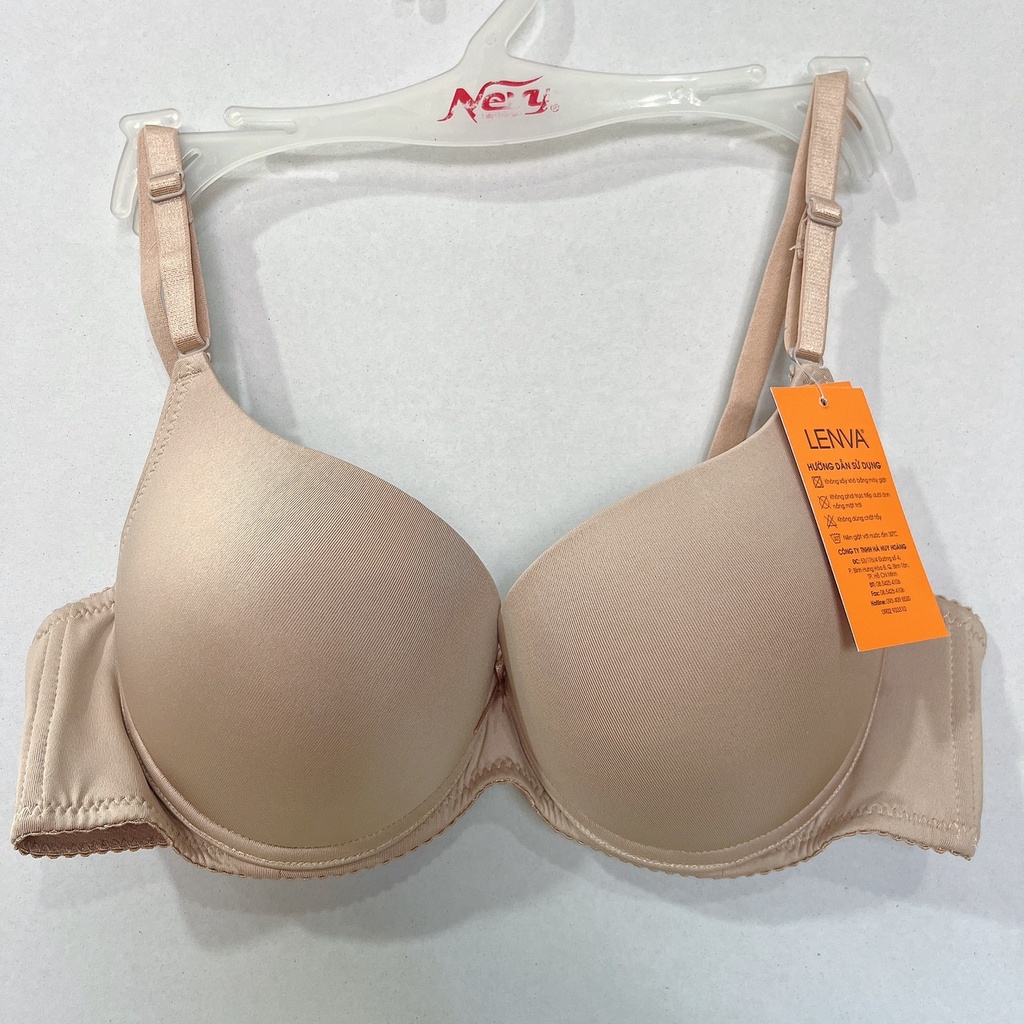 Áo ngực nữ ren nâng ngực tạo khe T909 có gọng cúp xéo mút dày mềm mịn mặc áo dài size 34-36-38